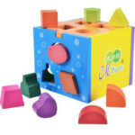 Shape Sorting Cube, Classic Wooden - Image 2