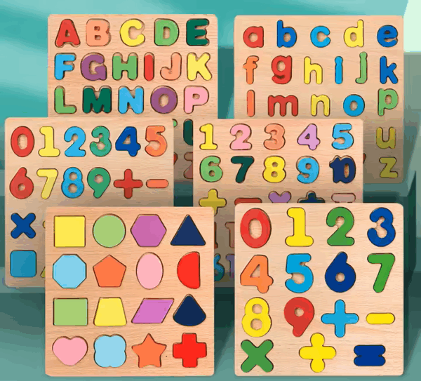 Lb. Number Address Wooden Shapes, Alphabet & Numbers Board – Gadget Zone