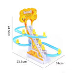 Yellow Duck Climbing Stairs Slide Toy - Image 2